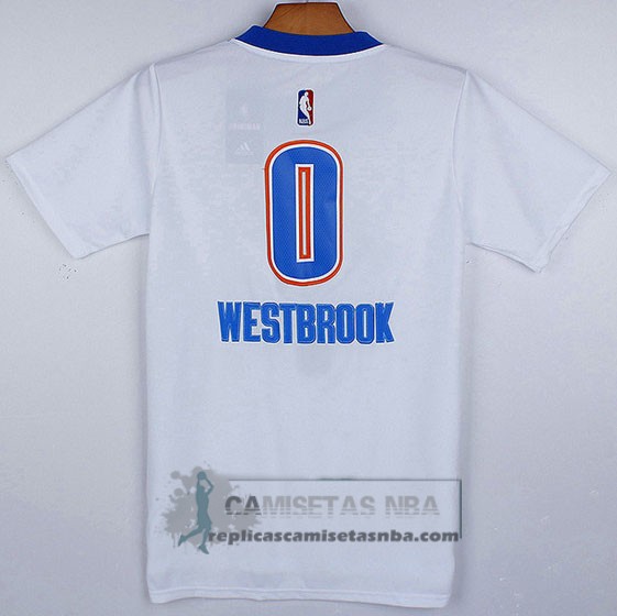 Camiseta Manga Corta Thunder Westbrook Blanco